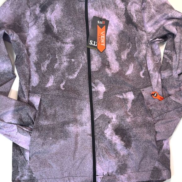 NWT 5.11 Tactical PtR Packable Jacket Women XS Purple Camo Nylon Ripstop Durable - Picture 4 of 10